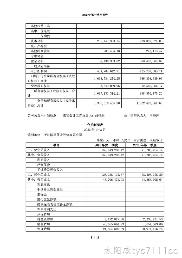 太阳成tyc7111cc2022年第一季度报告_页面_08